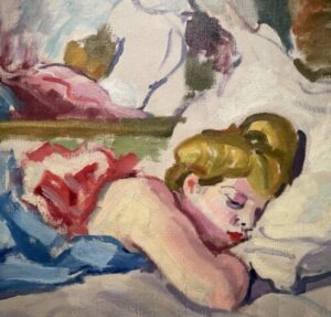 woman asleep in painting Suzanne Valadon